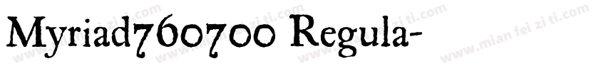 Myriad760700 Regula字体转换